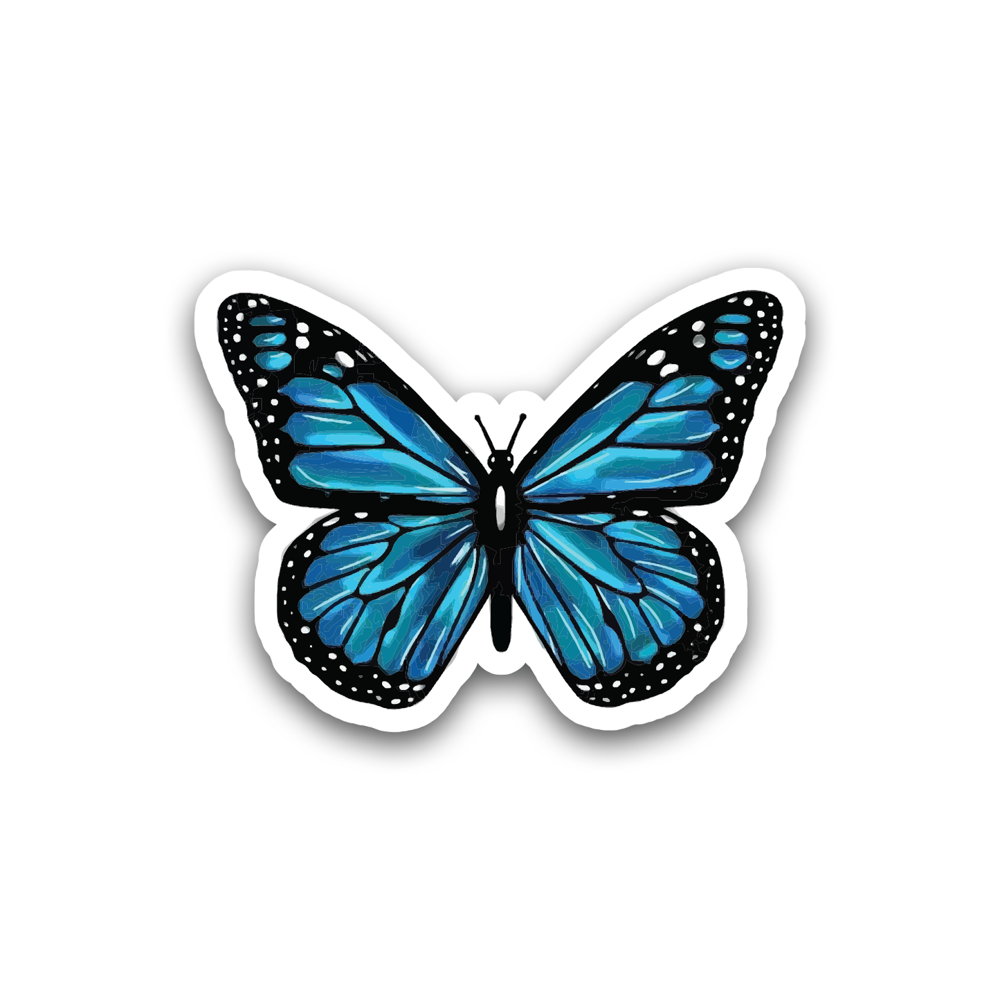 Blue Btterfly Sticker
