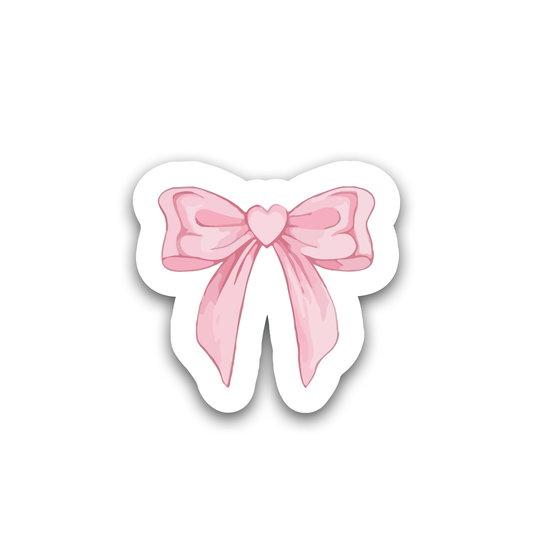 Pink Bow Sticker