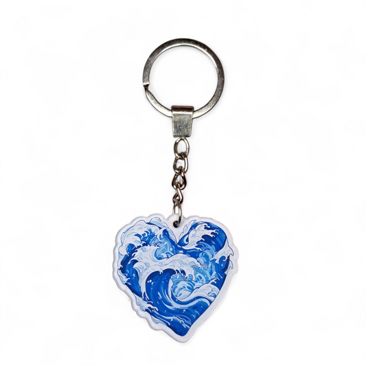 Wave of Love Keychain