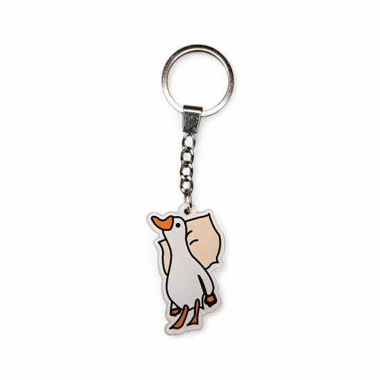 Tired Goose Keychain