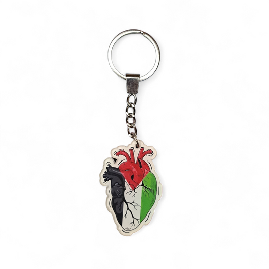 Palestine is in my heart Keychain