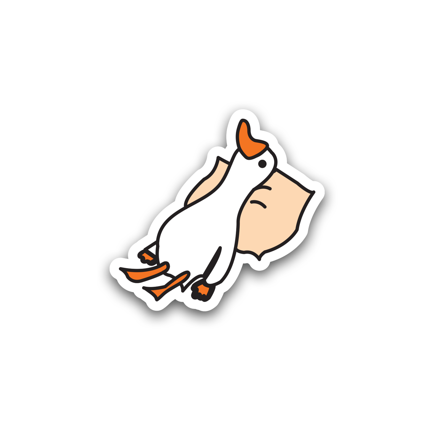 tired goose sticker
