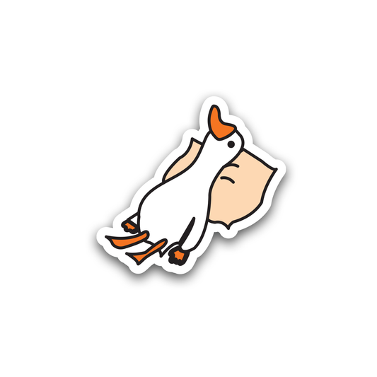 tired goose sticker