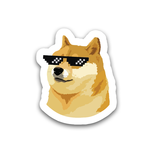 Confident Dog Sticker