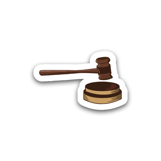 Judge's Gavel Sticker