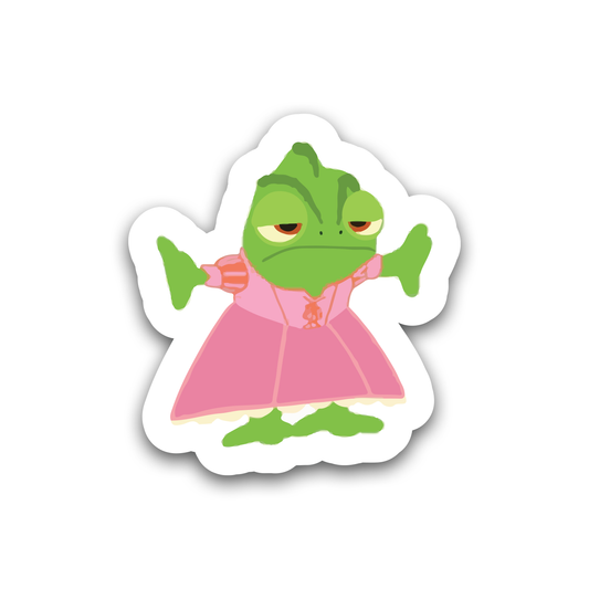 Pascal wearing a dress Sticker