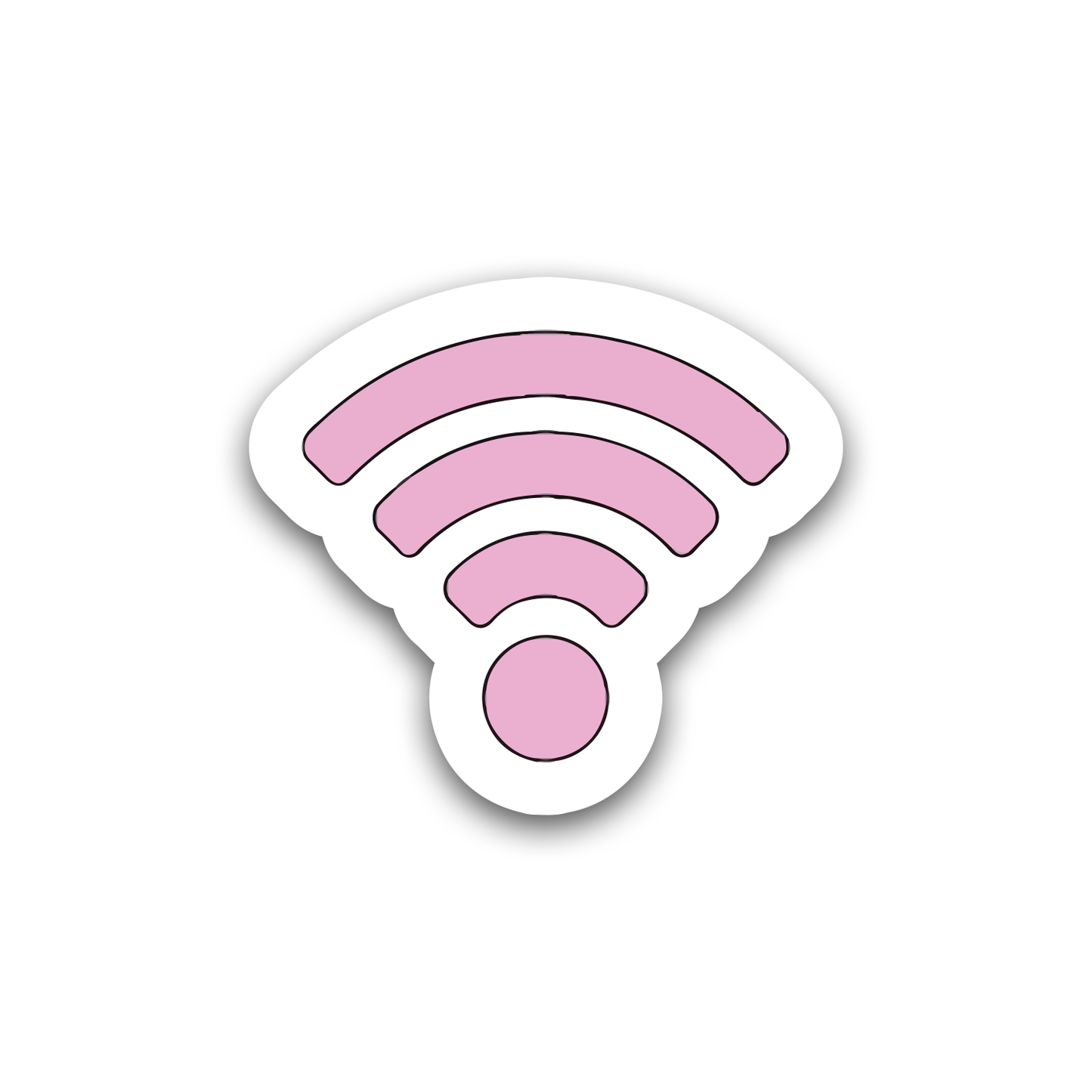 Pink Wi-Fi Sticker