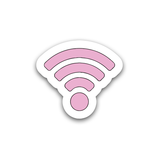 Pink Wi-Fi Sticker