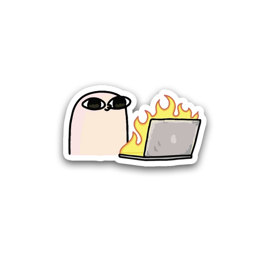 "Working Under Fire" Sticker