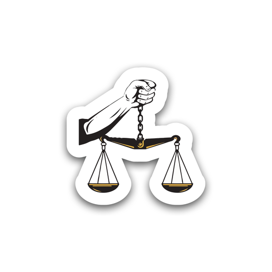 The Hand of Justice Sticker