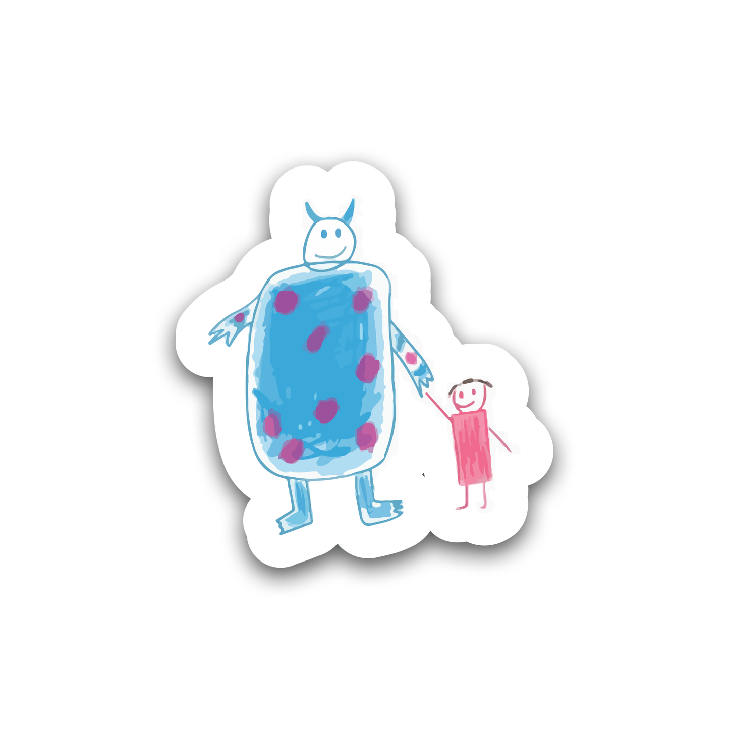 Boo drawing Sticker