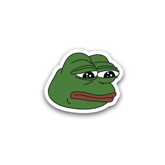 The Sad Frog  Sticker