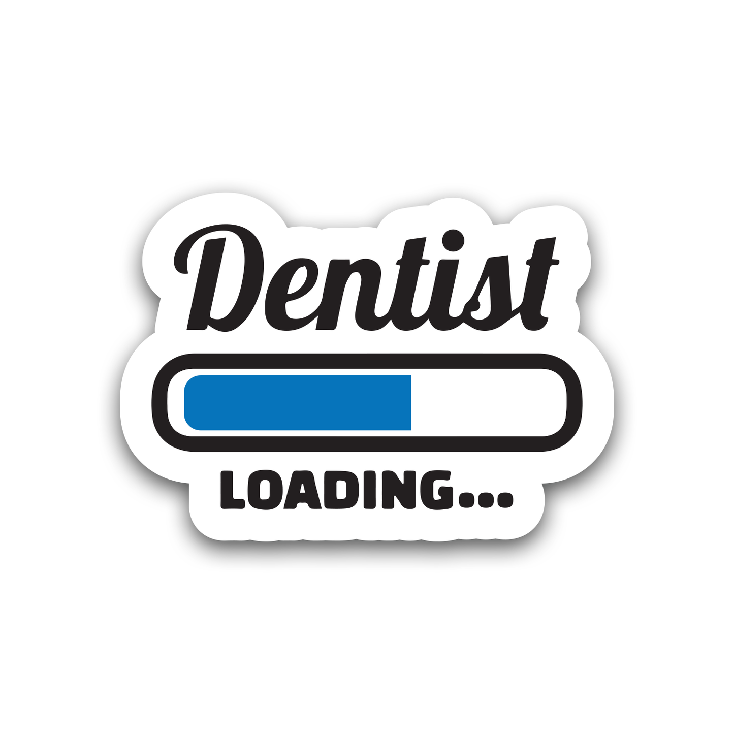 Dentist Loading Sticker