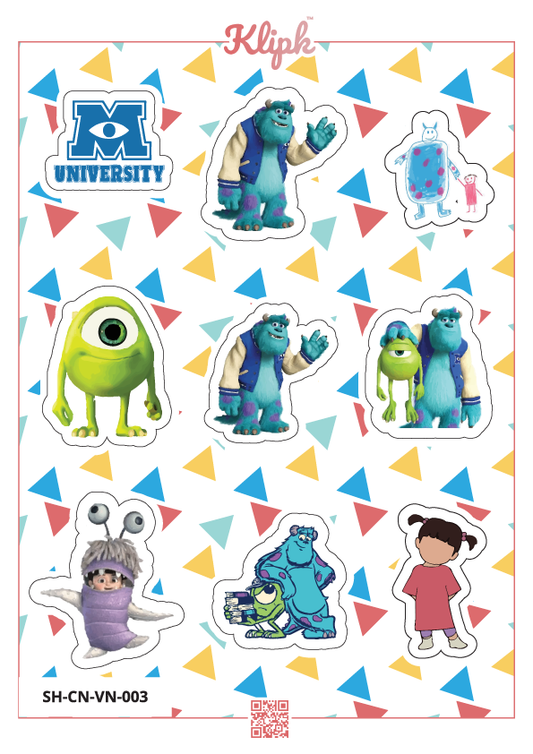 Monster University Sheet